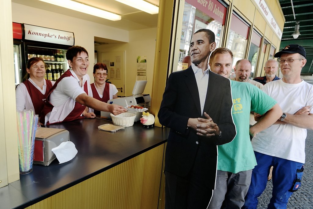 Praesident Obama besucht das richtige Berlin